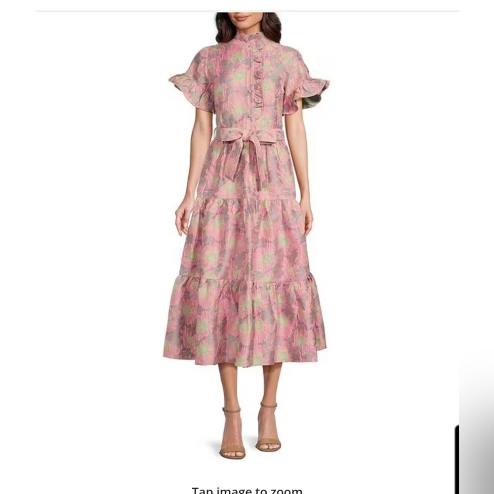 Formal Dress -- Pink Floral Cocktail